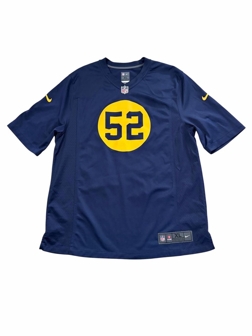 Nike NFL Green Bay Packers Clay Matthews Jersey Mens XL #52 Navy Football